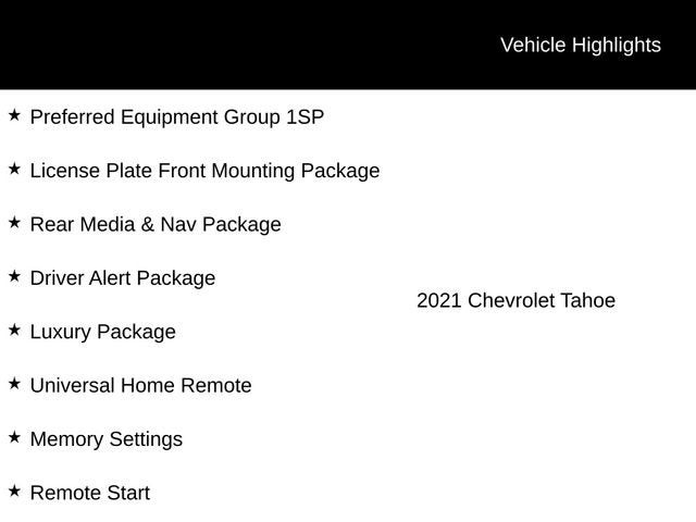 2021 Chevrolet Tahoe RST