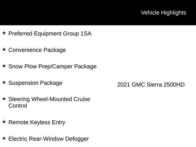 2021 GMC Sierra 2500 HD 4WD Crew Cab Standard Bed