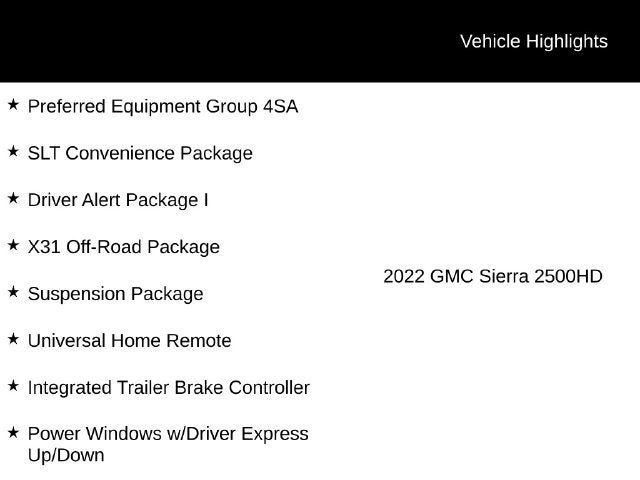 2022 GMC Sierra 2500 HD SLT