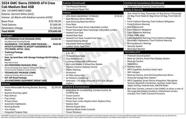 2024 GMC Sierra 2500 HD AT4