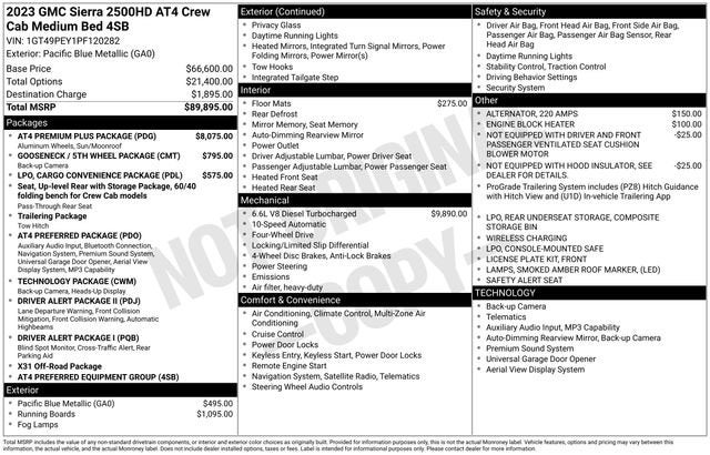2023 GMC Sierra 2500 HD AT4