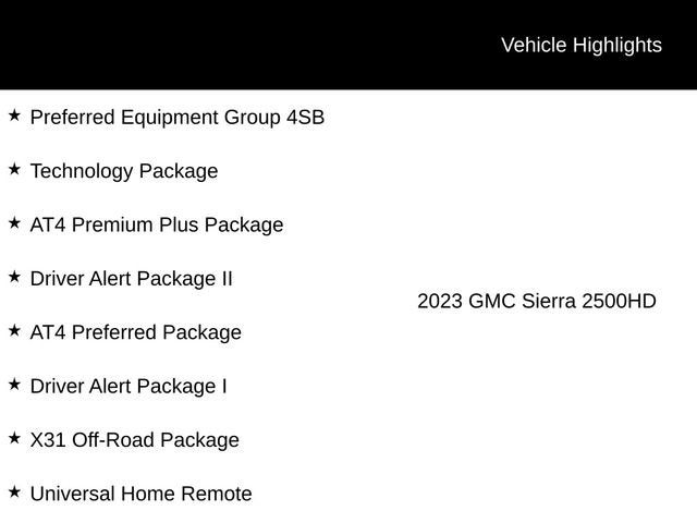 2023 GMC Sierra 2500 HD AT4