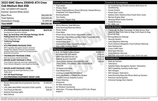 2023 GMC Sierra 2500 HD AT4