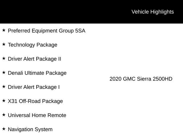 2020 GMC Sierra 2500 HD Denali