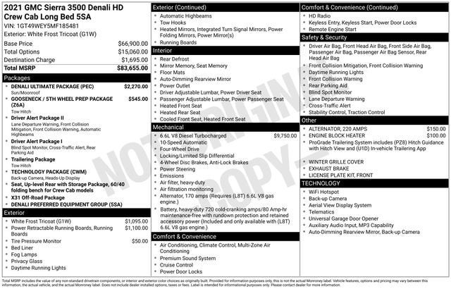 2021 GMC Sierra 3500 HD Denali
