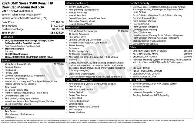 2024 GMC Sierra 3500 HD Denali