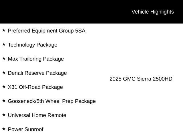 2025 GMC Sierra 2500 HD Denali