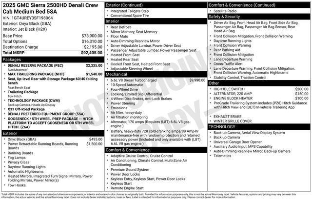 2025 GMC Sierra 2500 HD Denali