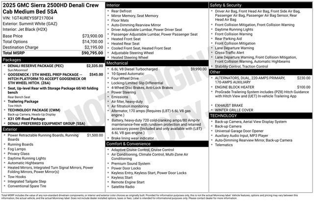2025 GMC Sierra 2500 HD Denali