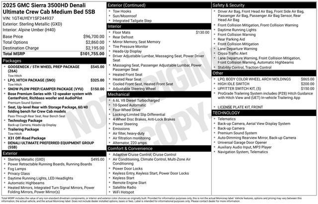 2025 GMC Sierra 3500 HD Denali Ultimate