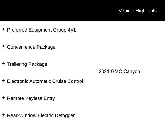 2021 GMC Canyon Elevation Standard