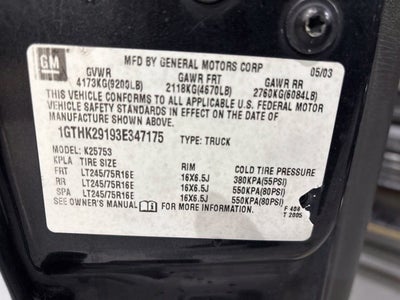 2003 GMC Sierra 2500 HD SLE