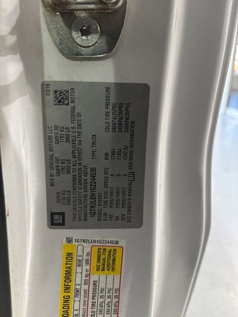 2016 GMC Sierra 1500 NA
