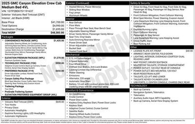 2025 GMC Canyon Elevation