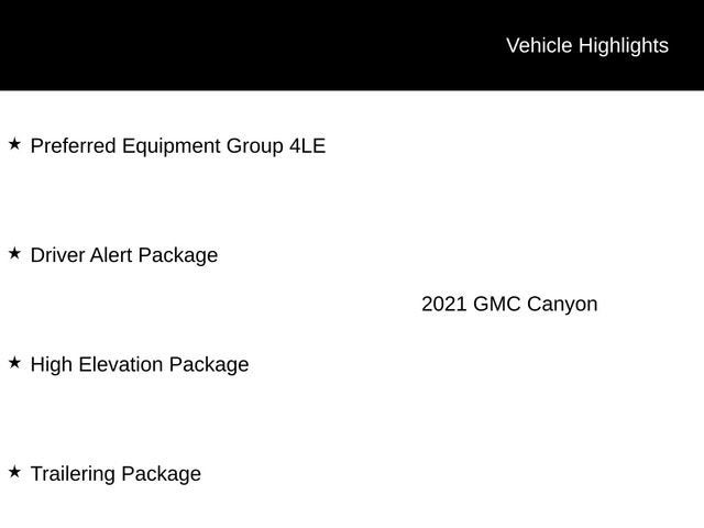2021 GMC Canyon 4WD Elevation