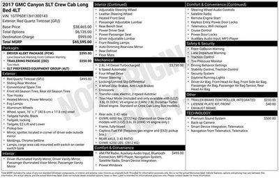 2017 GMC Canyon 4WD SLT