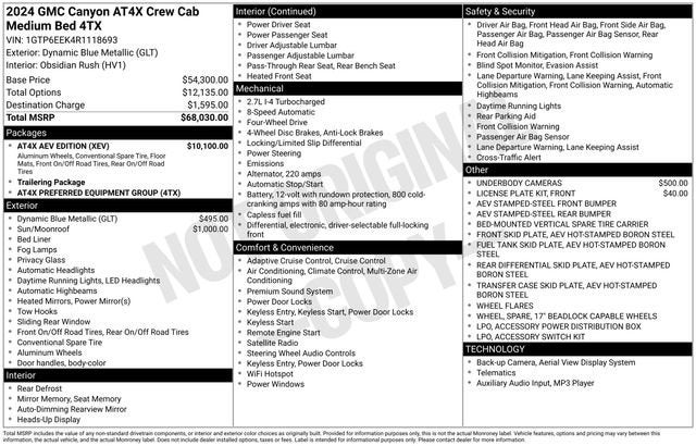 2024 GMC Canyon AT4X