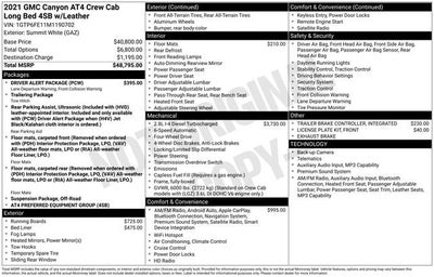 2021 GMC Canyon 4WD AT4 w/Leather