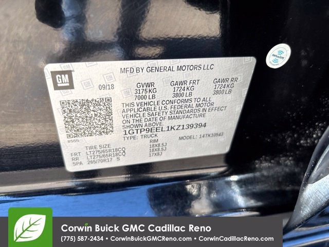 2019 GMC Sierra 1500 AT4