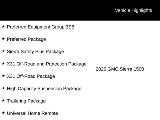 2026 GMC Sierra 1500 Elevation