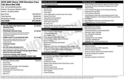 2025 GMC Sierra 1500 Elevation
