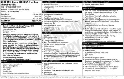 2025 GMC Sierra 1500 SLT