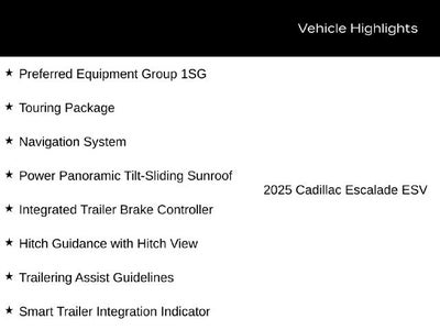 2025 Cadillac Escalade ESV Premium Luxury Platinum