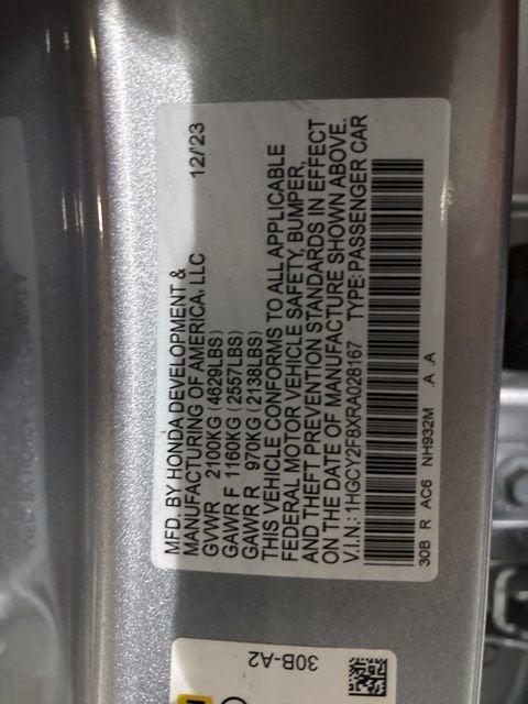 2024 Honda Accord Hybrid Touring