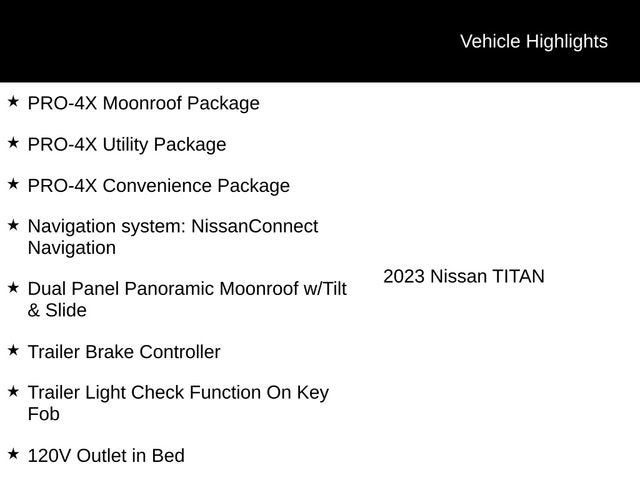 2023 Nissan TITAN Crew Cab PRO-4X 4x4