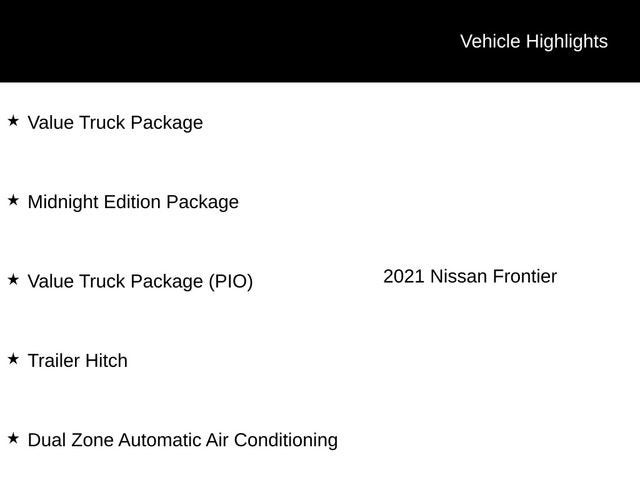 2021 Nissan Frontier Crew Cab SV 4x4