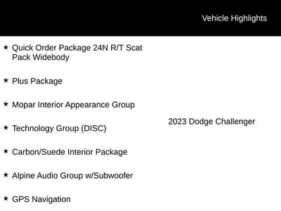 2023 Dodge Challenger R/T Scat Pack Widebody