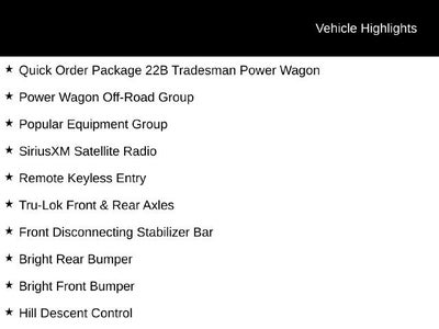 2016 RAM 2500 Tradesman Power Wagon