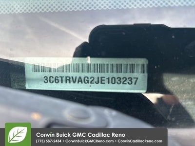 2018 RAM ProMaster 1500 Cargo Van Low Roof 136" WB