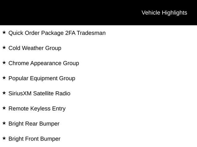 2018 RAM 2500 Tradesman Crew Cab 4x4 6'4" Box