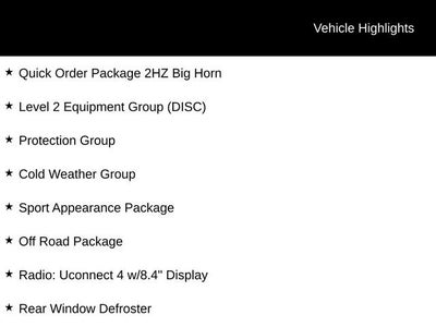 2021 RAM 2500 Big Horn Crew Cab 4x4 6'4" Box