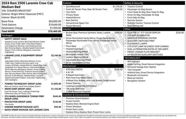 2024 RAM 2500 Laramie Crew Cab 4x4 6'4" Box