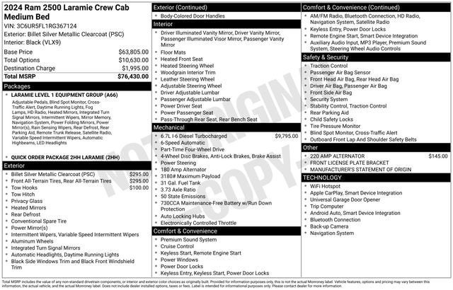 2024 RAM 2500 Laramie