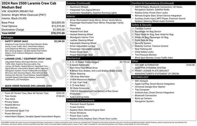 2024 RAM 2500 Laramie