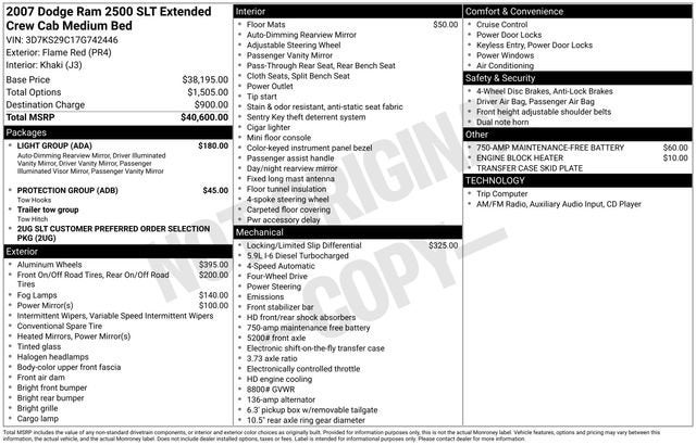 2007 Dodge Ram 2500 SLT