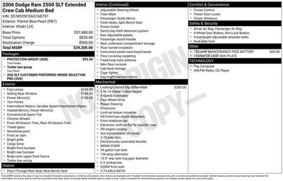 2006 Dodge Ram 2500 SLT