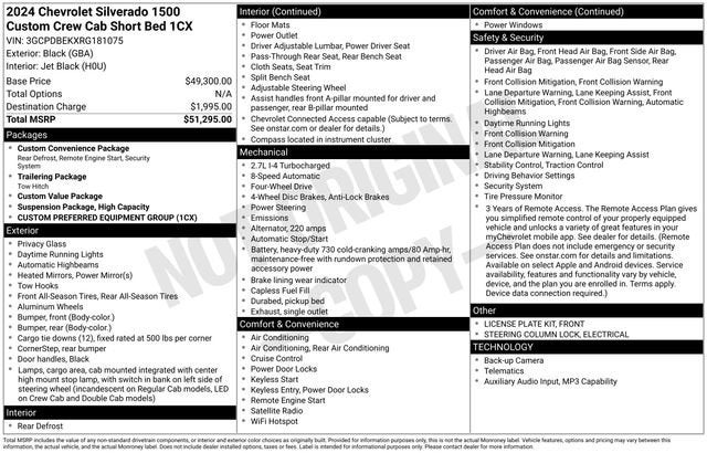 2024 Chevrolet Silverado 1500 Custom