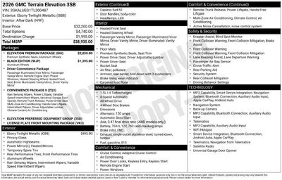 2026 GMC Terrain Elevation