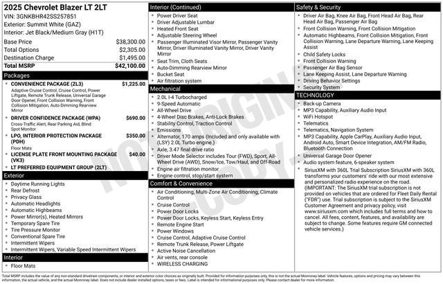 2025 Chevrolet Blazer 2LT