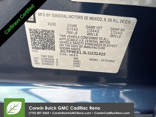 2020 GMC Sierra 1500 AT4