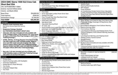 2024 GMC Sierra 1500 SLE