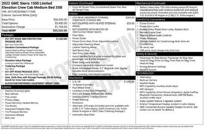 2022 GMC Sierra 1500 Limited Elevation