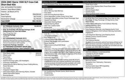 2026 GMC Sierra 1500 SLT