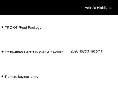 2020 Toyota Tacoma TRD Off-Road