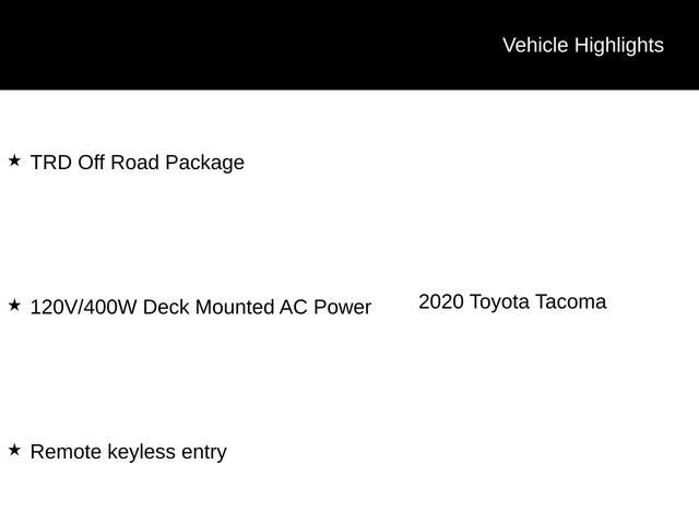 2020 Toyota Tacoma TRD Off-Road