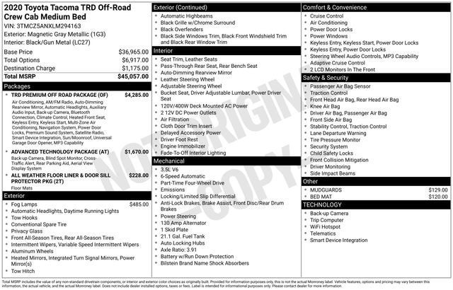 2020 Toyota Tacoma TRD Off-Road